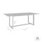 Armen Living Grand Outdoor Patio Dining Table in Aluminum 840254332706 - alternate 3